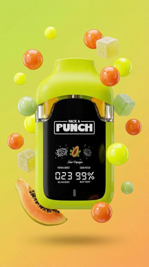PACK A PUNCH SOUR PAPAYA 2G