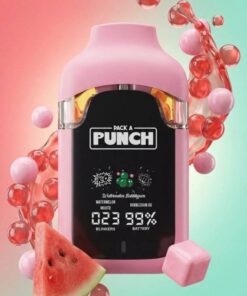 PACK A PUNCH WATERMELON BUBBLEGUM DISPOSABLE